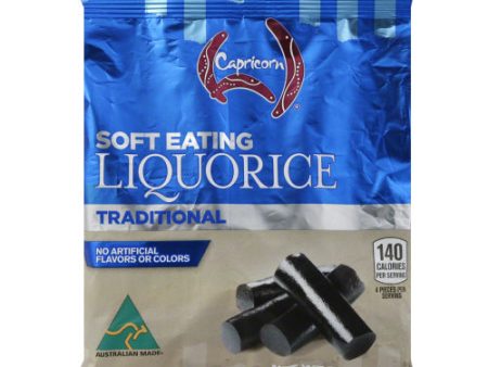 CAPRICORN: Traditional Soft Licorice, 7 oz For Sale