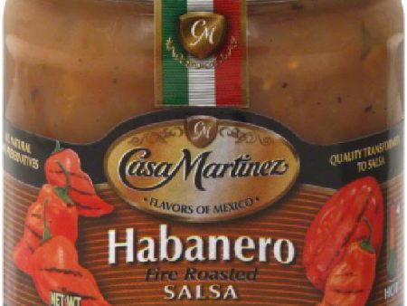 CASA MARTINEZ: Habanero Fire Roasted Salsa, 16 oz Hot on Sale