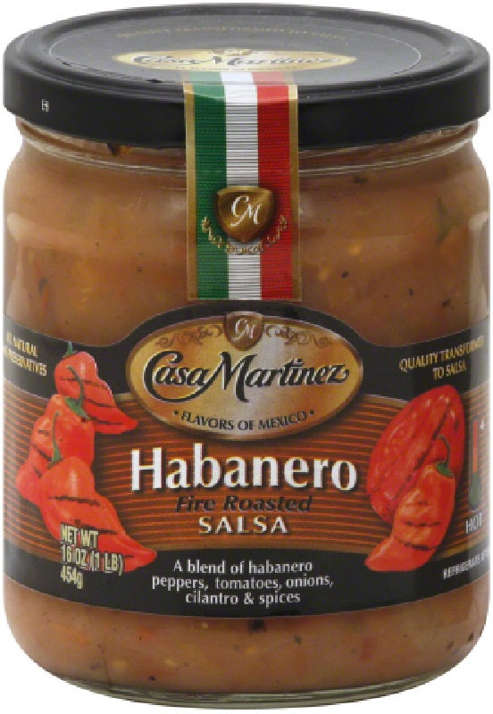 CASA MARTINEZ: Habanero Fire Roasted Salsa, 16 oz Hot on Sale