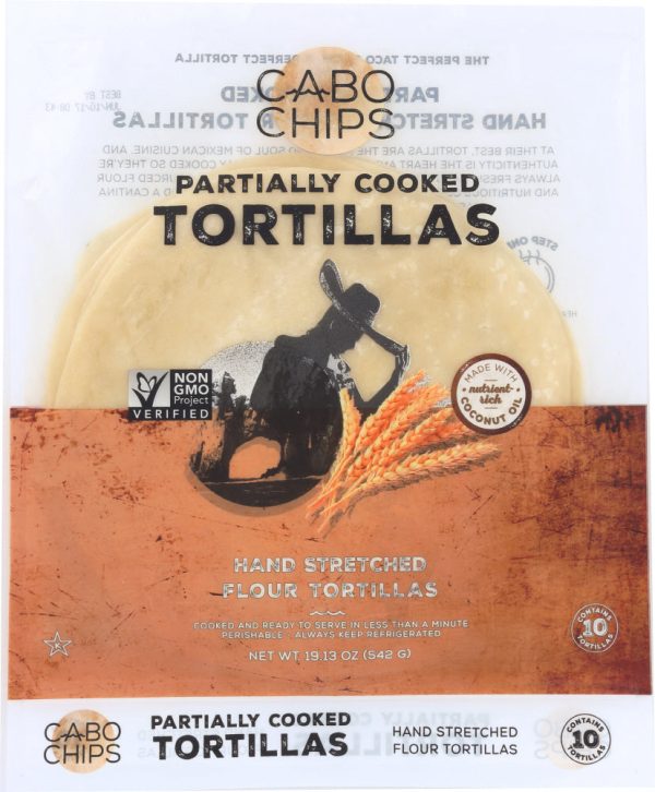 CABO CHIPS: Tortillas Flour and Coconut Oil, 19.12 oz Online now