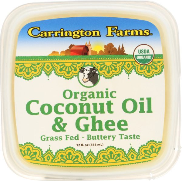 CARRINGTON FARMS: Coconut Oil and Ghee Organic, 12 oz Online