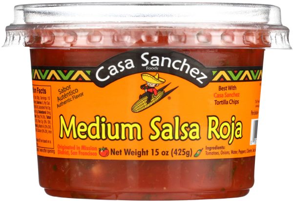 CASA SANCHEZ FOODS: Medium Salsa Roja, 15 oz Cheap