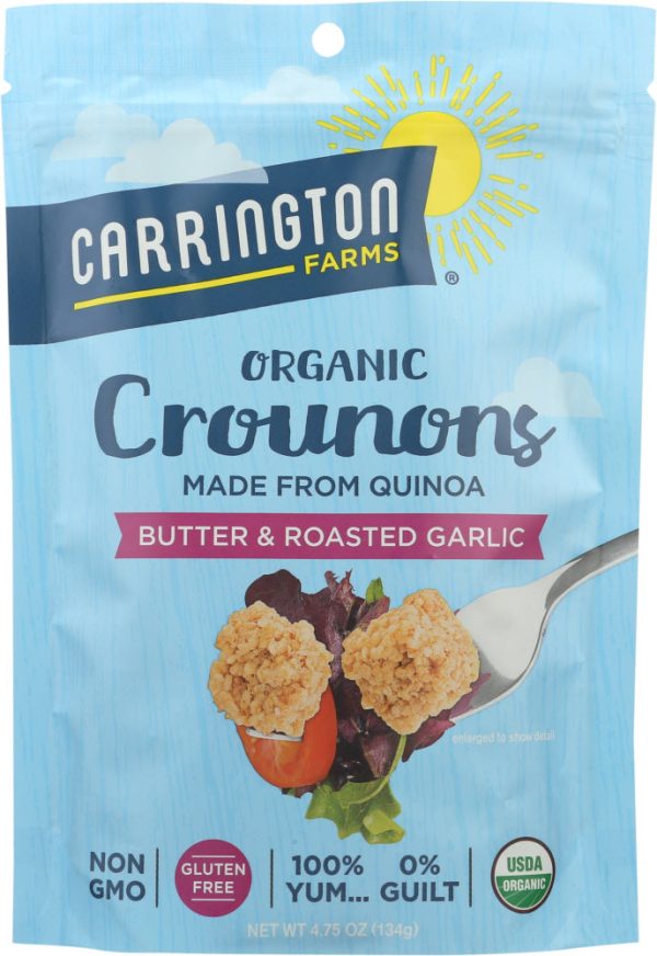 CARRINGTON FARMS: Crounons Butter Roasted Garlic, 4.75 oz Cheap