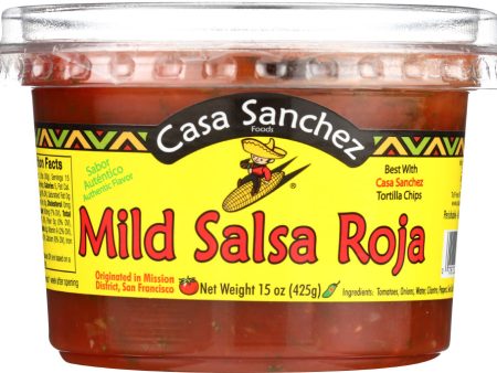 CASA SANCHEZ FOODS: Mild Salsa Roja, 15 oz Supply