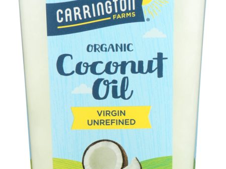 CARRINGTON FARMS: Coconut Oil Tub Organic Virgin, 25 oz Supply