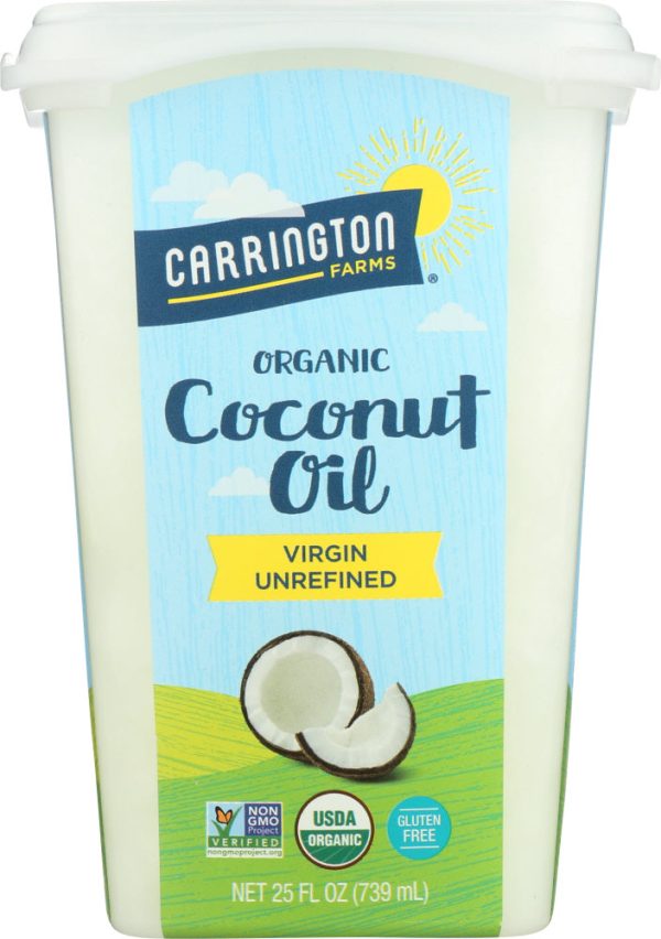 CARRINGTON FARMS: Coconut Oil Tub Organic Virgin, 25 oz Supply