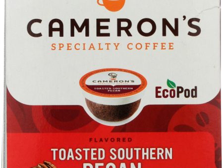 CAMERONS COFFEE: Toasted Pecan Coffee Pods Single Serve, 12 ea Online Hot Sale