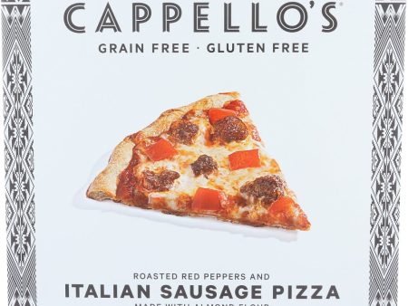 CAPPELLOS: Italian Sausage w  Roasted Red Peppers Pizza, 12 oz For Cheap