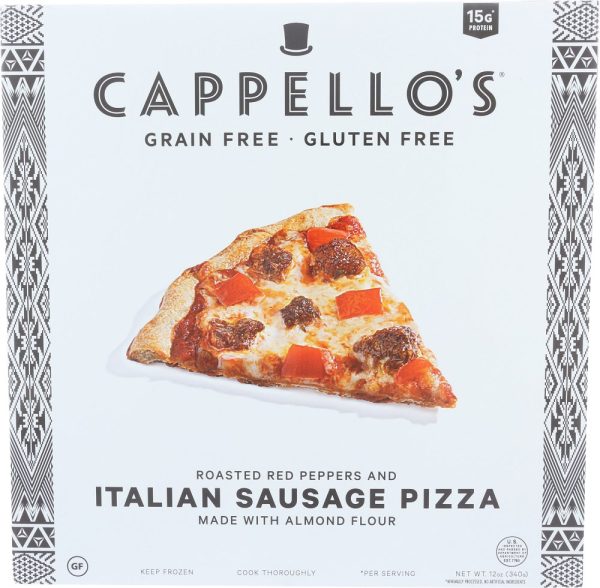 CAPPELLOS: Italian Sausage w  Roasted Red Peppers Pizza, 12 oz For Cheap