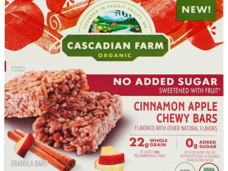 CASCADIAN FARM: Bars Granola Cinnamon Apple, 6 oz Supply