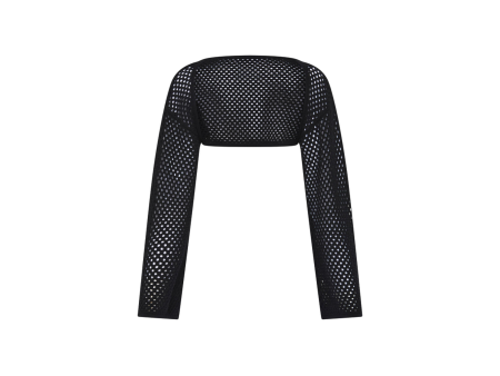 Crochet Bolero Top - Black Supply