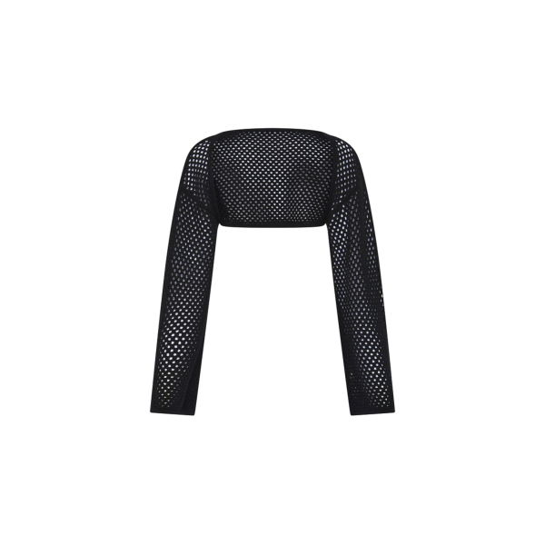 Crochet Bolero Top - Black Supply