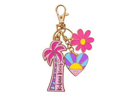 Keychain - Fuchsia Atomic Daisy Sale