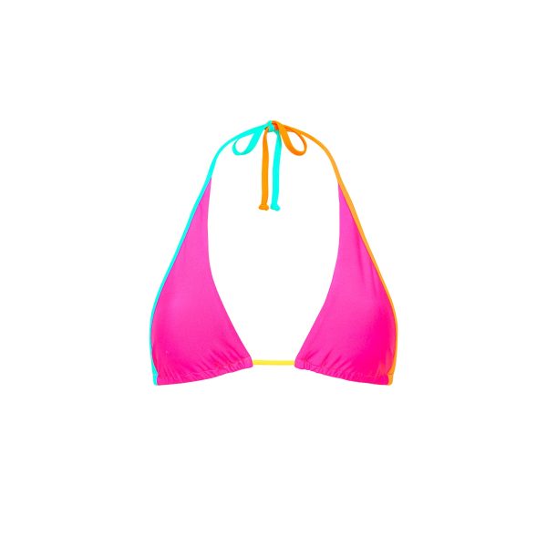 Bind Tie Halter Bikini Top - Confetti Online