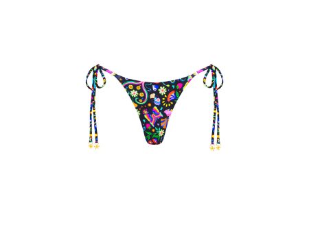 Thong Tie Side Bikini Bottom - Midnight Drive Hot on Sale