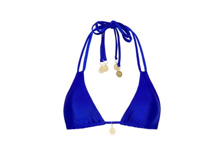 Halter Bralette Bikini Top - Malibu Blue Online