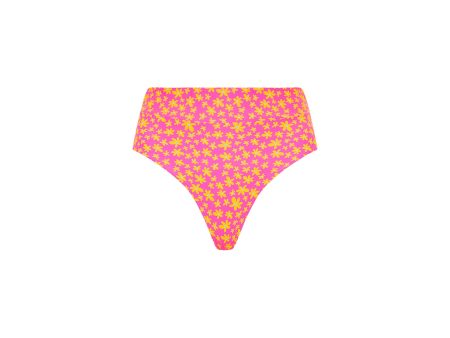 High Hip Cheeky Bikini Bottom - Berry Blush Supply