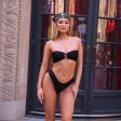 Mid-Rise Brazilian Bikini Bottom - Moonlight Black Sale