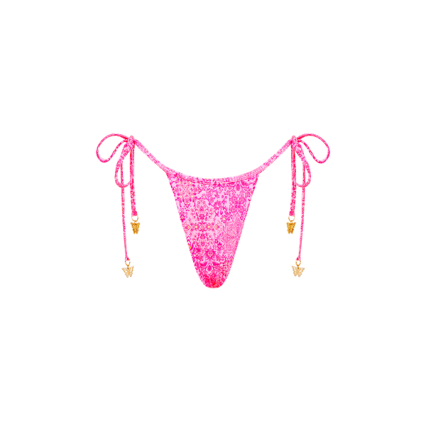 Micro Thong Tie Side Bikini Bottom - Rose Quartz Supply