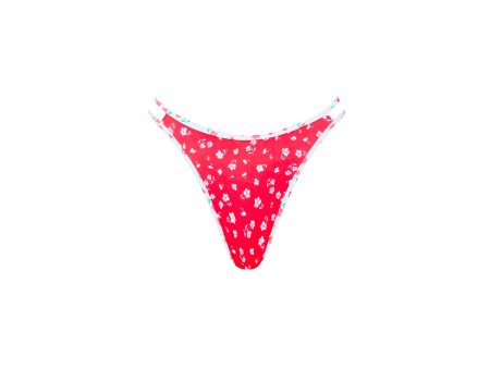 Twin Strap Cheeky Bikini Bottom - Cherry Cove Discount