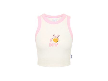 Bind Crop Tank Top - Strawberries & Cream Online