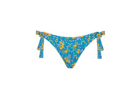 Cheeky Bow Tie Side Bikini Bottom - Ocean Potion Discount