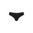 Mid-Rise Brazilian Bikini Bottom - Moonlight Black Sale