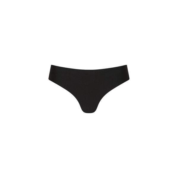 Mid-Rise Brazilian Bikini Bottom - Moonlight Black Sale