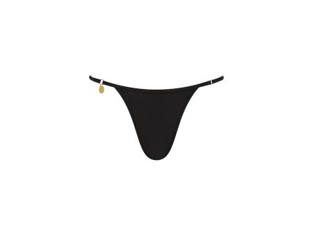 Charm Adjustable Cheeky Bikini Bottom - Moonlight Black Supply