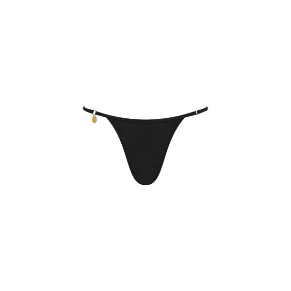 Charm Adjustable Cheeky Bikini Bottom - Moonlight Black Supply