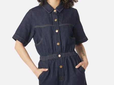 Jenna Indigo Playsuit Discount