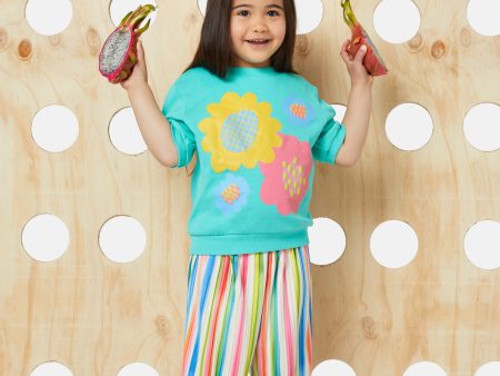 Puffy Flower Kids Top Sale