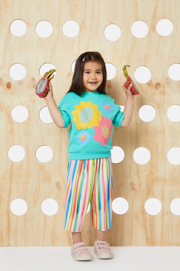 Puffy Flower Kids Top Sale