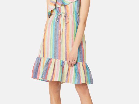 Prismatic Stripe Dress For Cheap