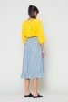 Chambray Frill WrapSkirt Online Sale