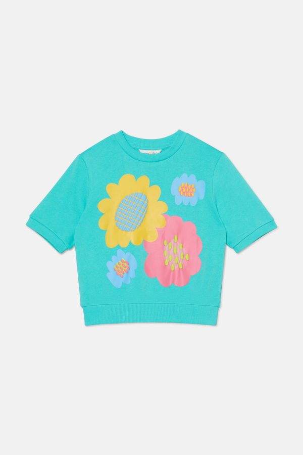 Puffy Flower Kids Top Sale