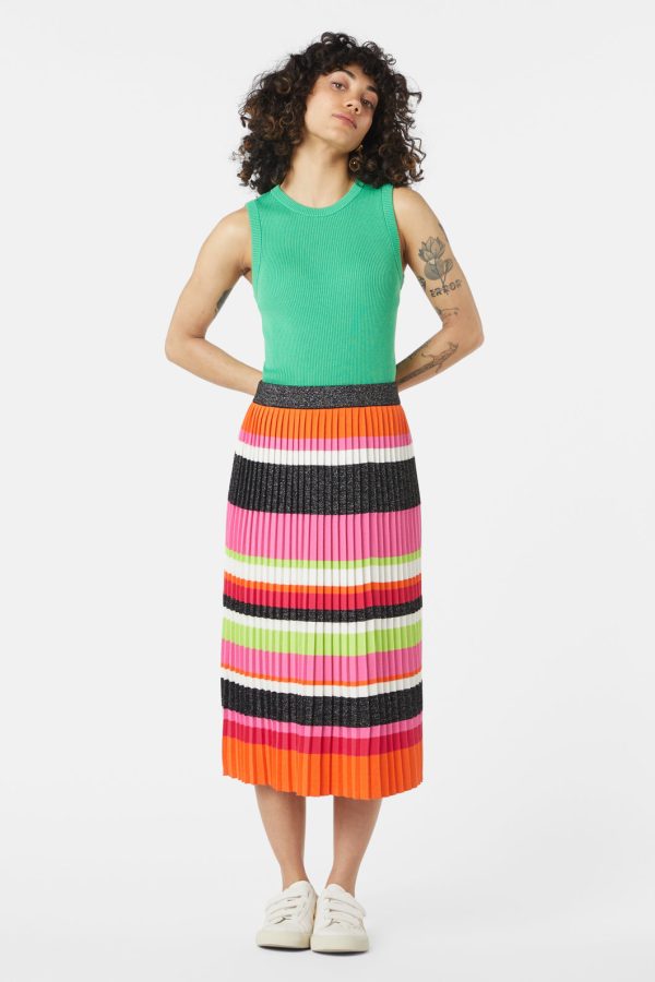 Frosty Fruit Knit Pleat Skirt Hot on Sale